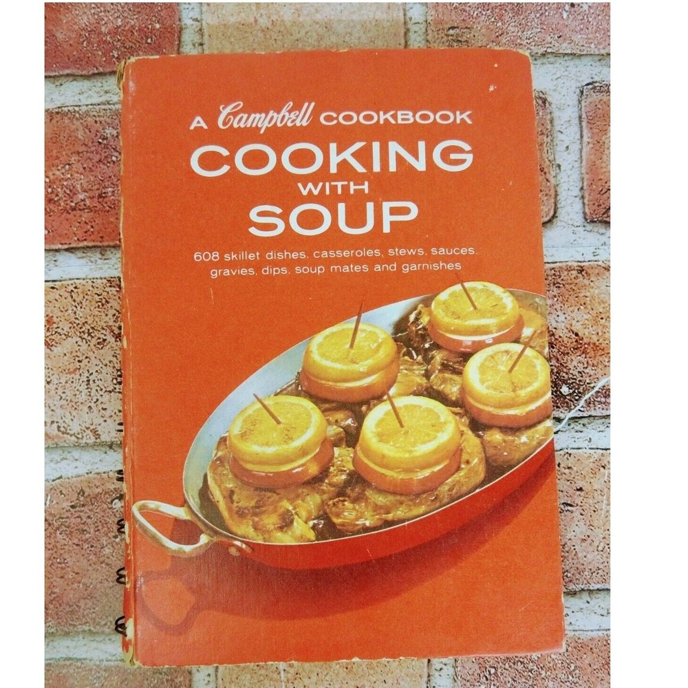 Cooking with Condensed Soup 1960s‎ Vintage Spiral Bound Campbell's Cookbook